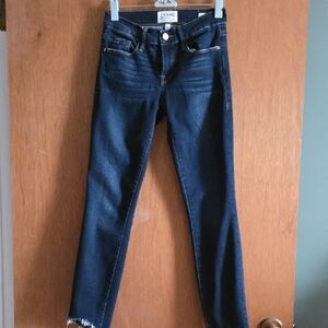 Frame Denim Dark Indigo Skinny Jeans